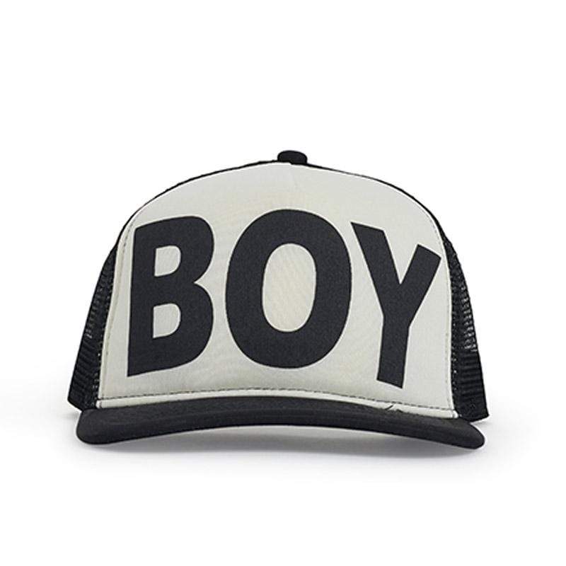 BOY London Mesh Snapback in Black/White Hats Caps BOY London