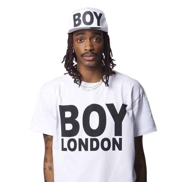 BOY LONDON CAP ONE SIZE / WHITE/BLACK BOY LONDON SNAPBACK