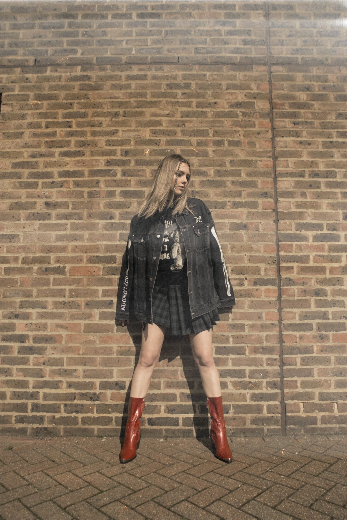 Dress styled down with BOY London streetwear