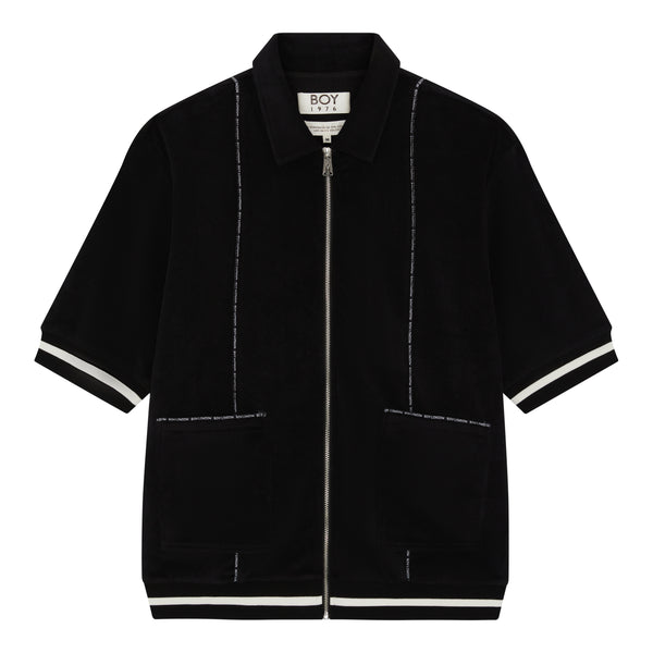 ZIPPED TERRY SHIRT