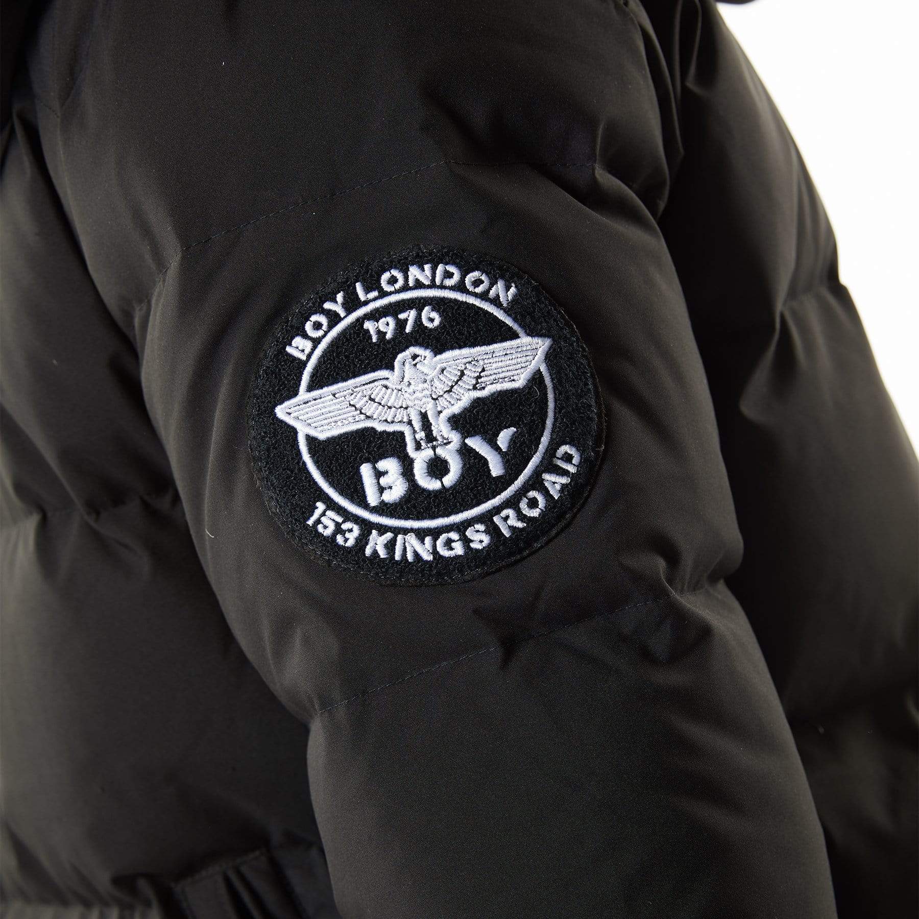 BLACK DOWN JACKET - BOY CALE