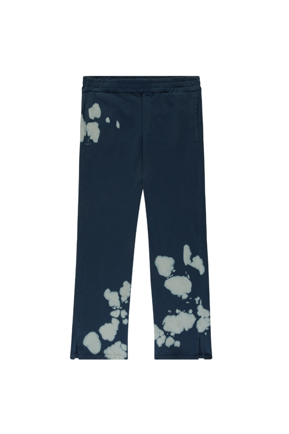 BOY London Navy blue leggings with white paw print pattern on a white background