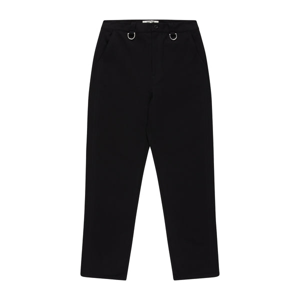 KINGS ROAD GRAFFITI RELAXED TAILORED TROUSERS - BLACK