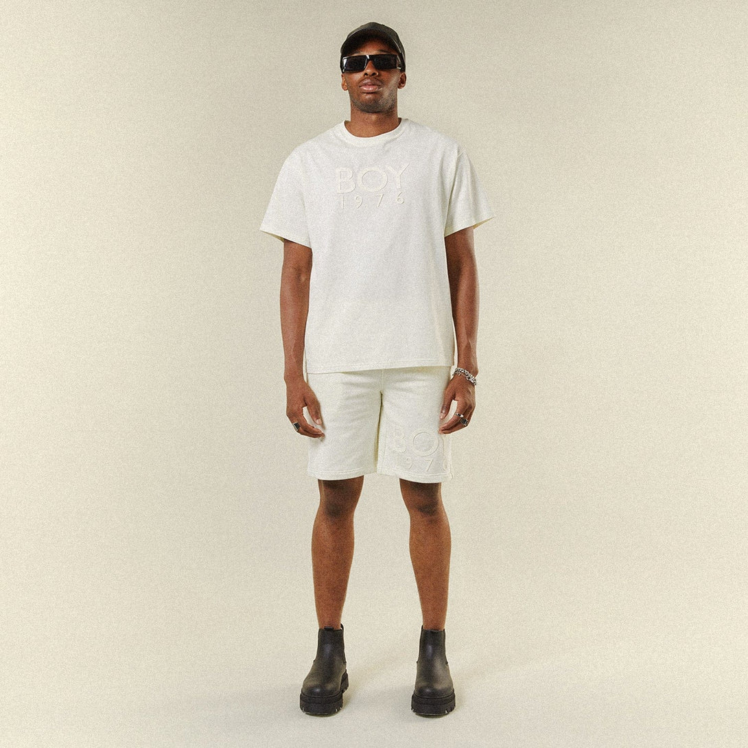 BOY 1976 SHORTS - OFF WHITE