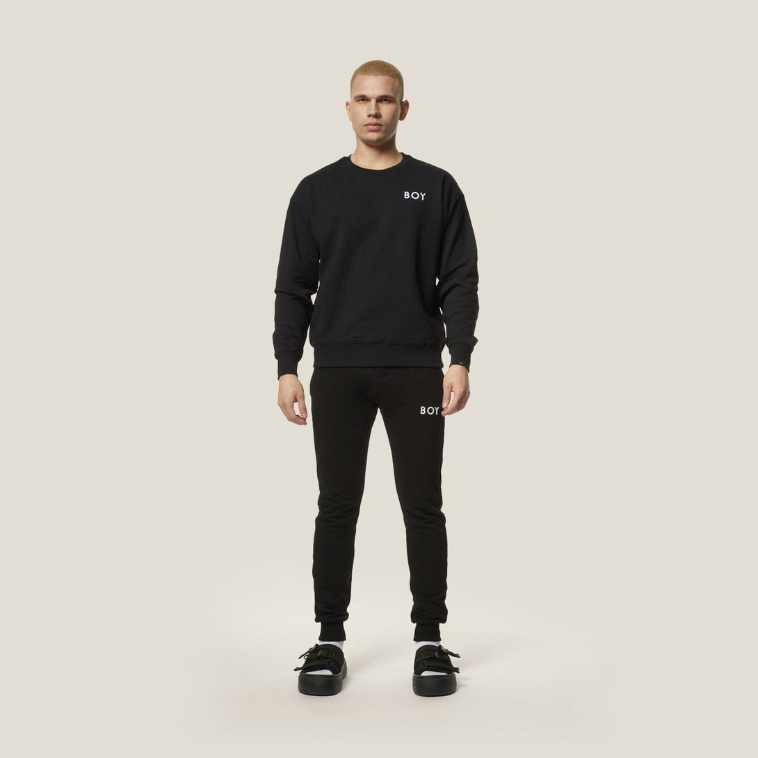 BOY 3D EMB SWEATSHIRT - BLACK