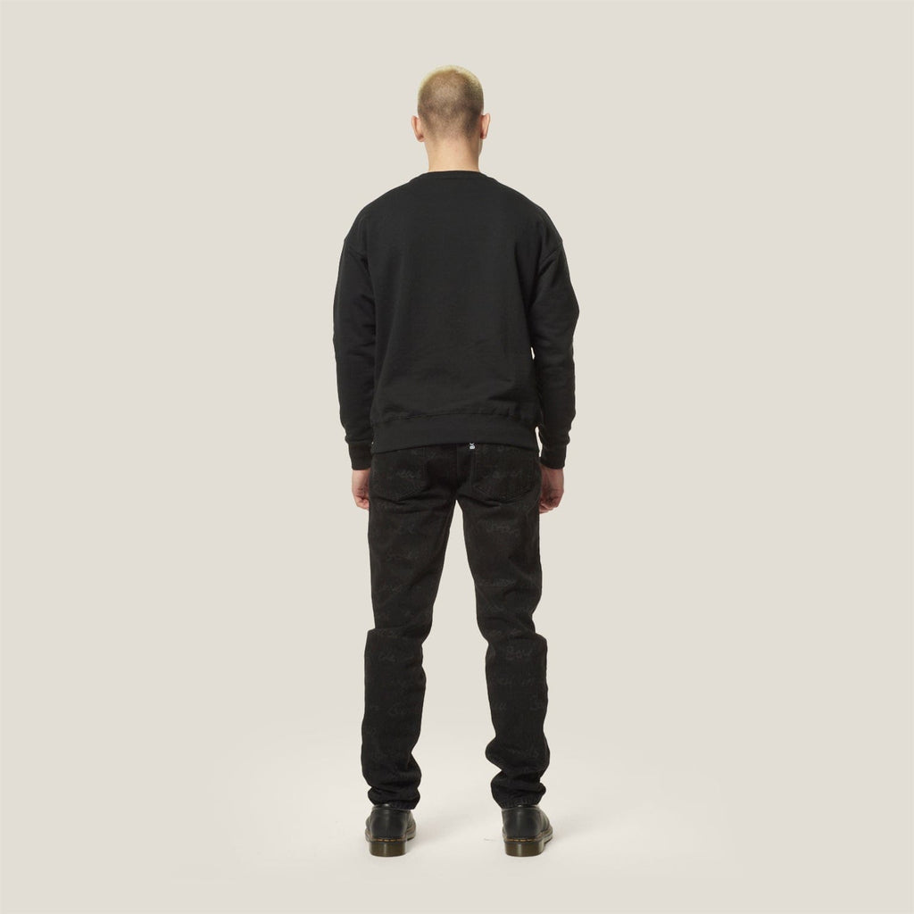 Model wearing Boy London Black sweatshirt