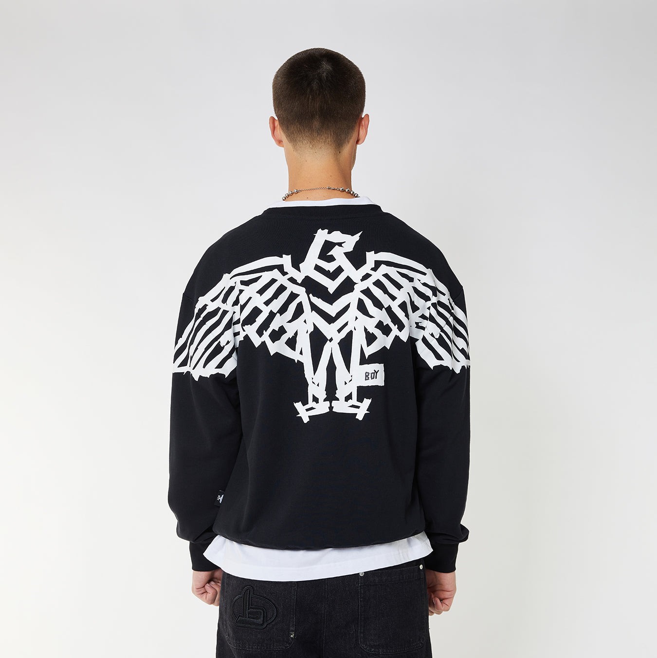 BOY BACKPRINT TAPE EAGLE SWEATSHIRT – BOY London