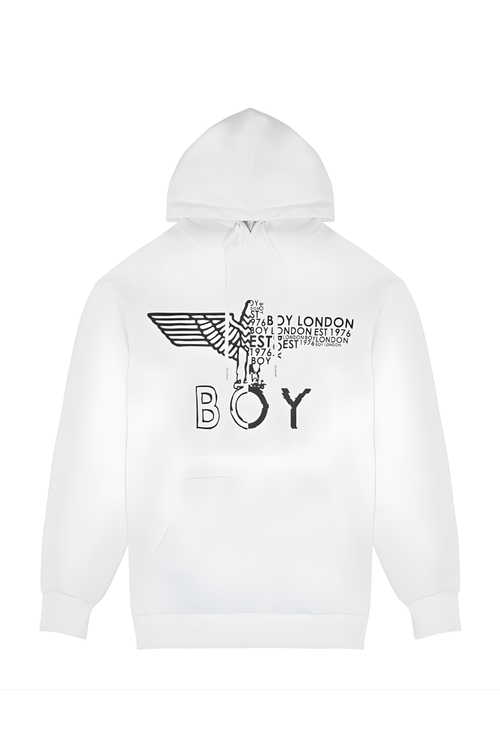 BOY London hoodie on white background
