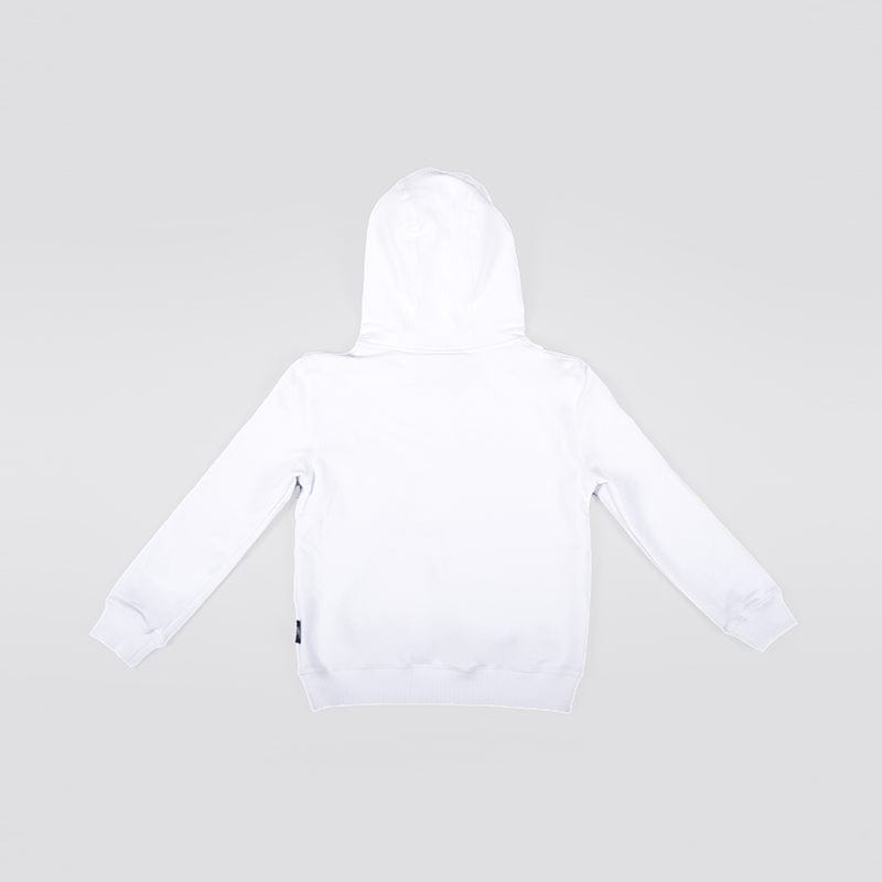White BOY London hoodie with a logo on a white background
