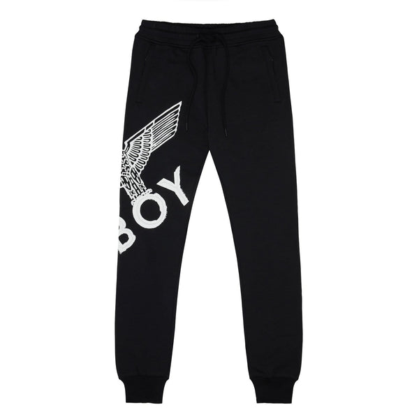 BOY Eagle Joggers in Black/Gold Jogging Bottoms BOY London
