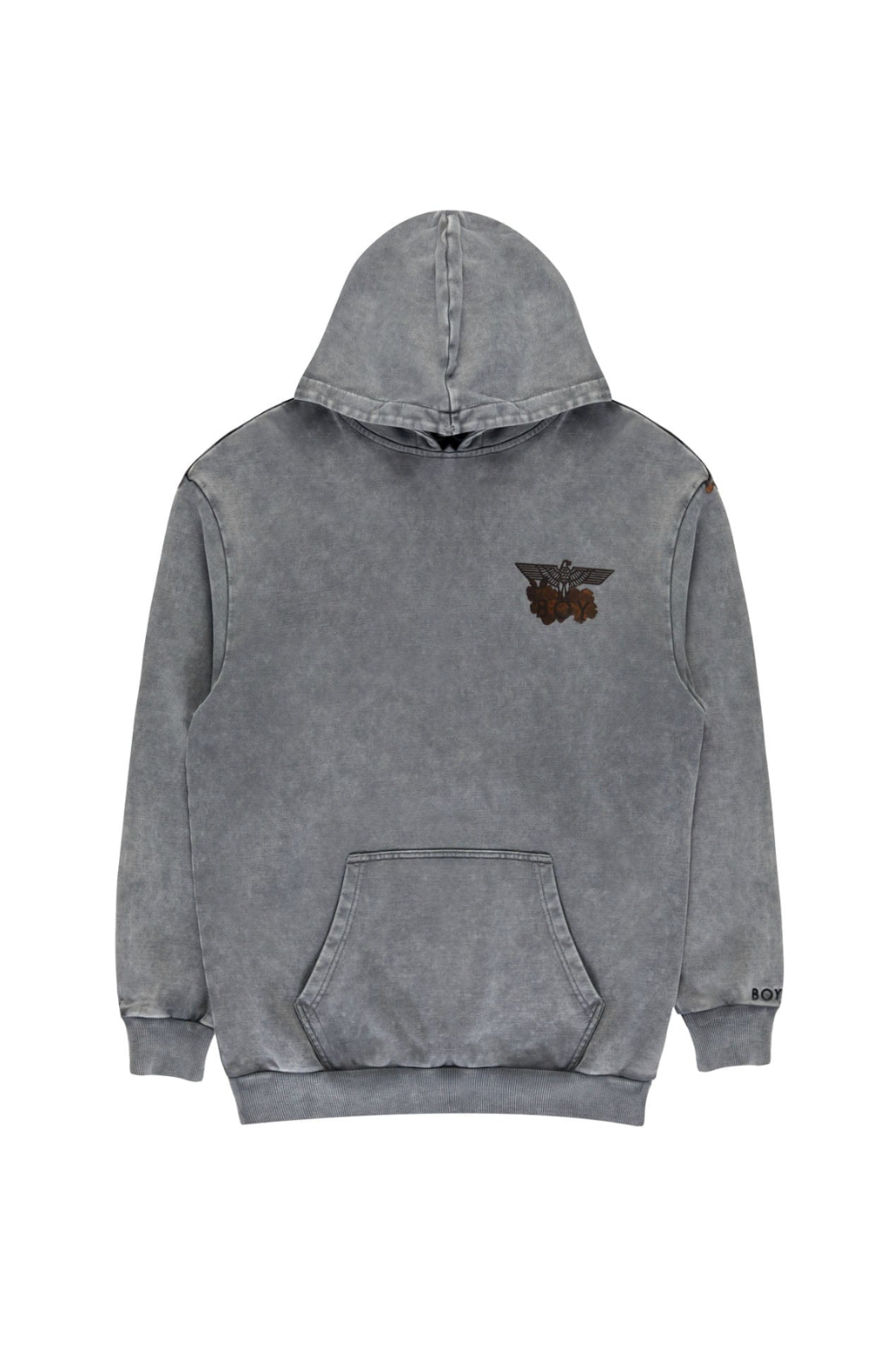 BOY London grey hoodie on white background