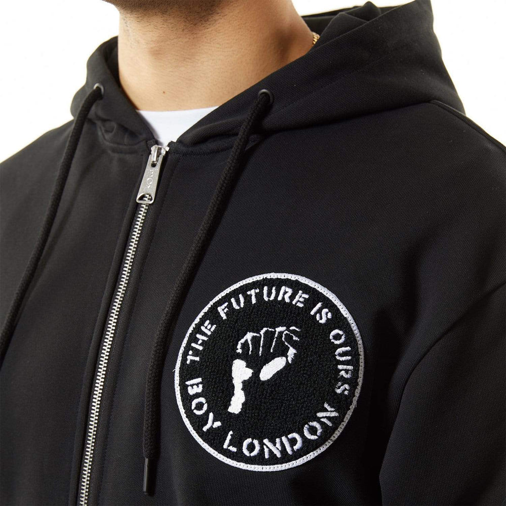 BOY FUTURE ZIP HOODIE - BLACK – BOY London