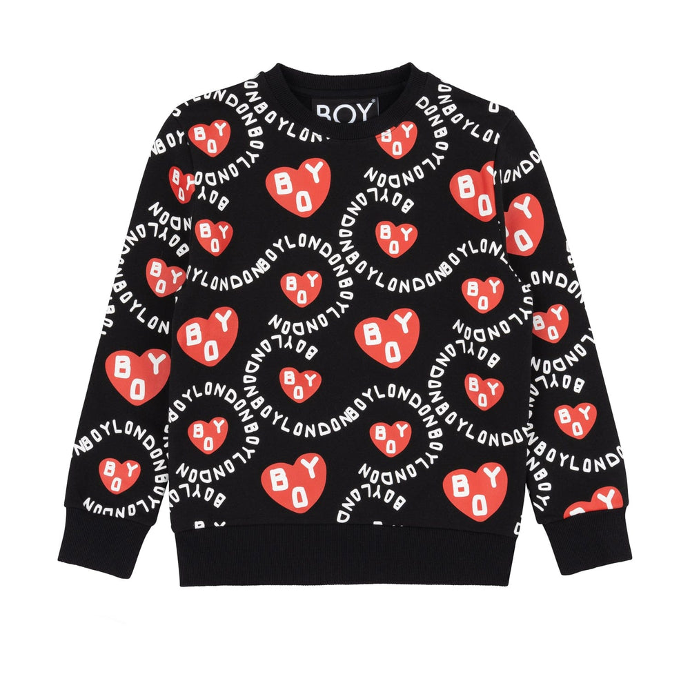 BOY KIDS HEART PRINT SWEATSHIRT – BOY London
