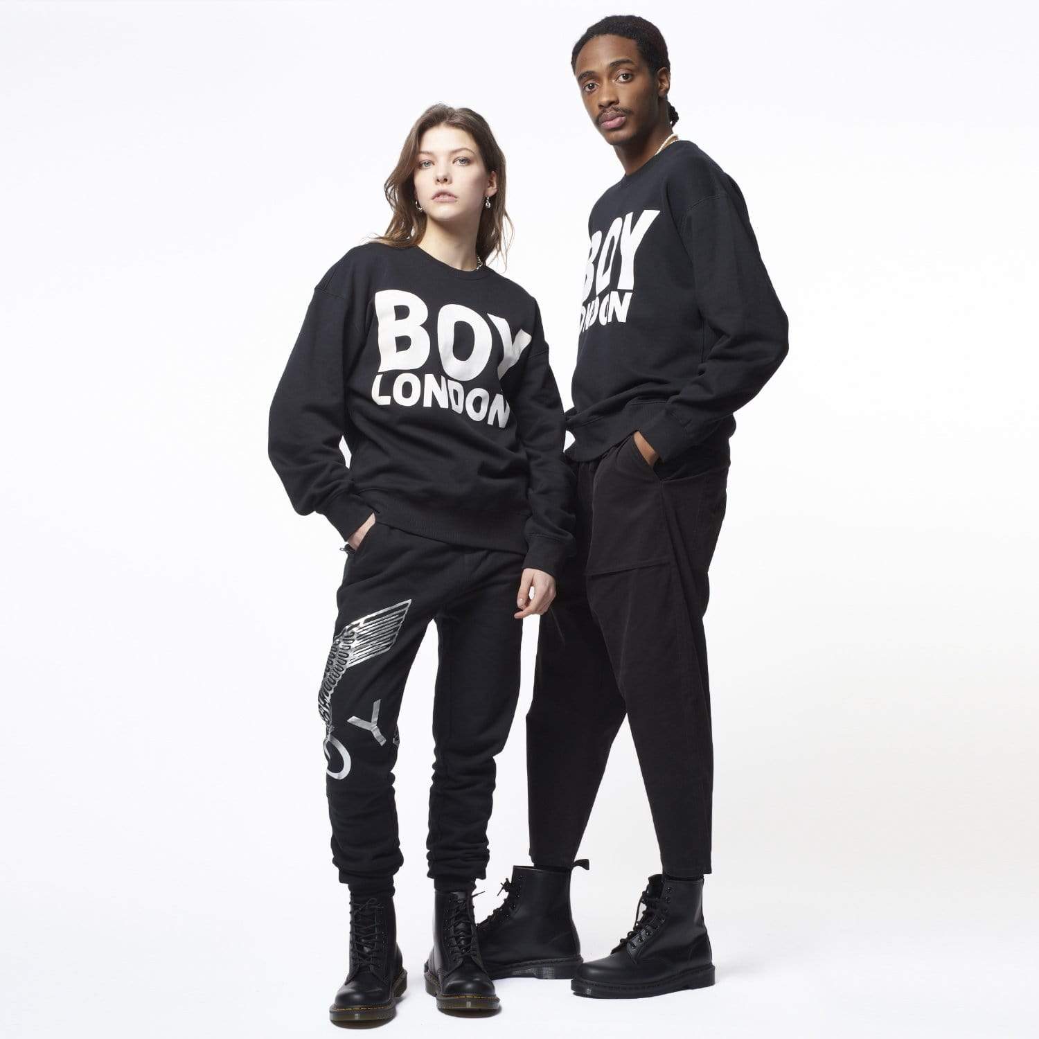 BOY LONDON SWEATSHIRT - BLACK/WHITE