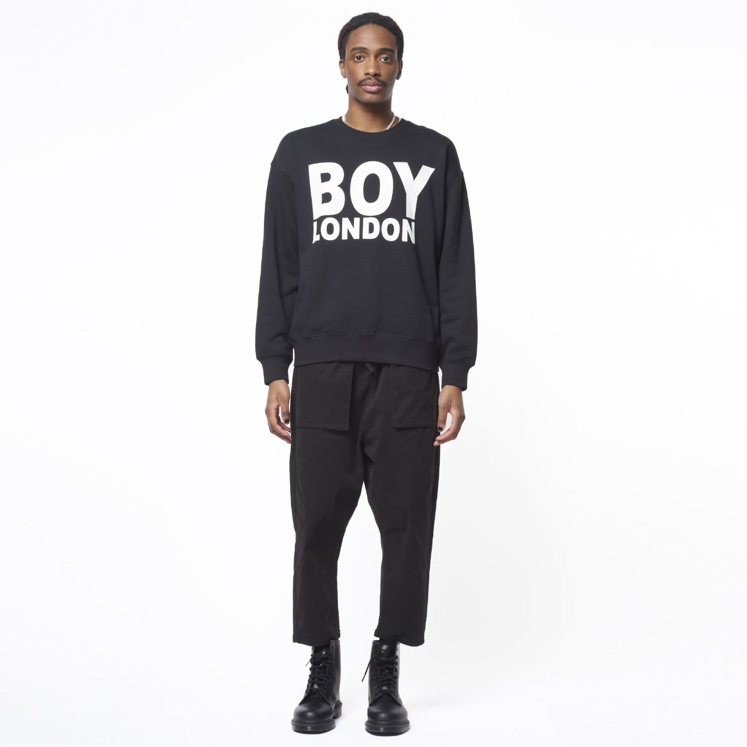 BOY Logo Sweatshirt in Black | Sweatshirts & Hoodies | BOY