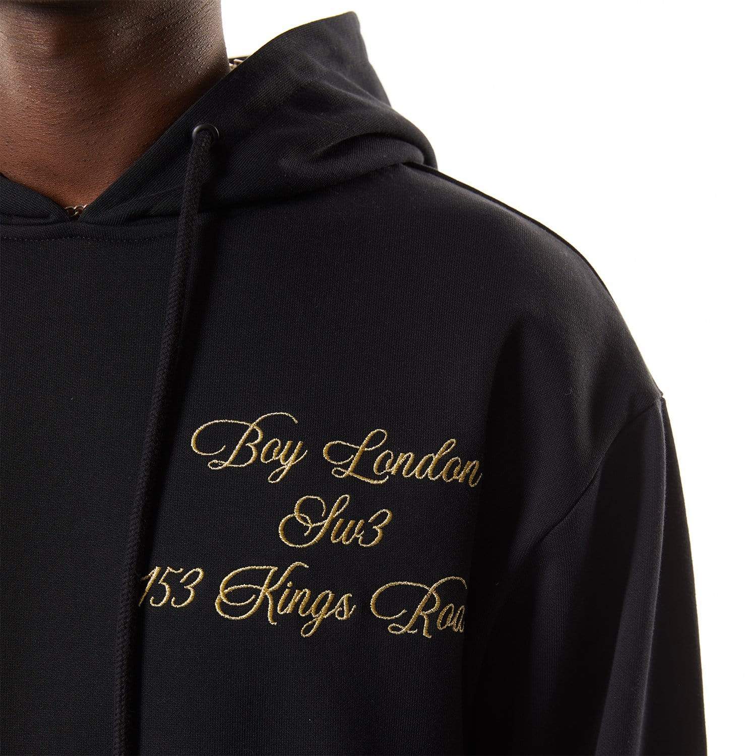 BOY ORINATE HOODIE - BLACK/GOLD