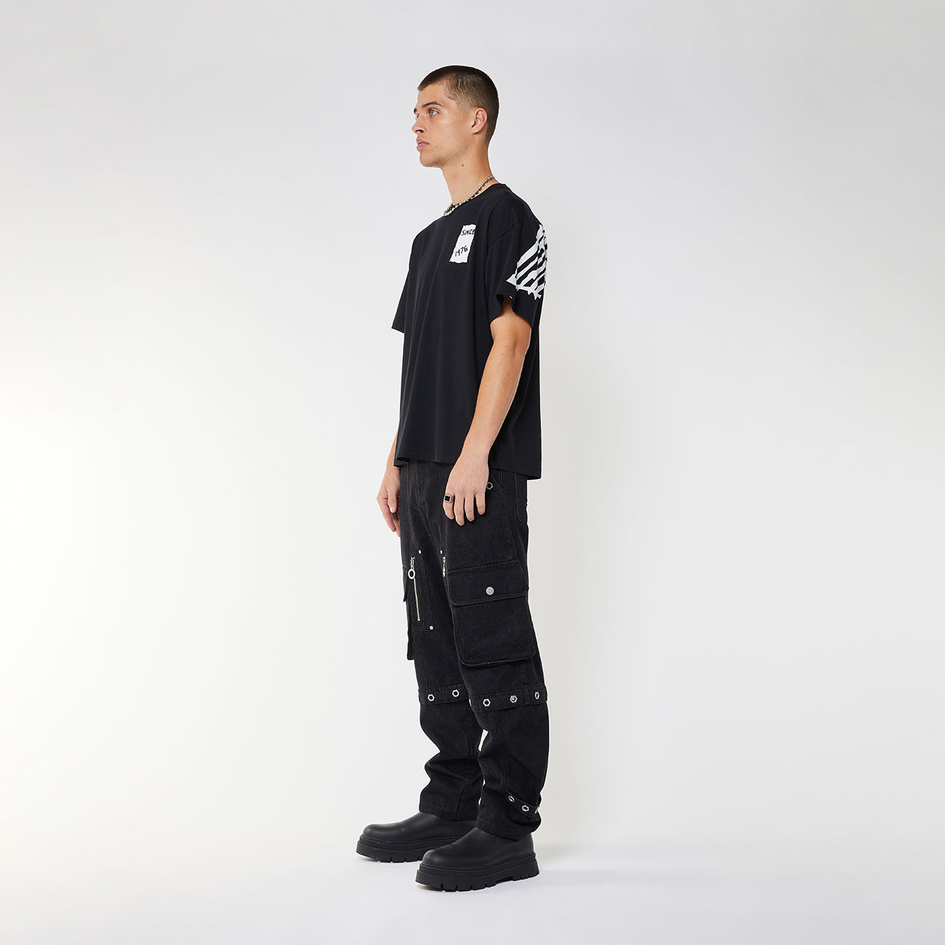 BOY TAPE EAGLE BACKPRINT TEE - BLACK | BOY-London.com – BOY BOY TAPE EAGLE BACKPRINT TEE - BLACK | BOY-London.com – BOY