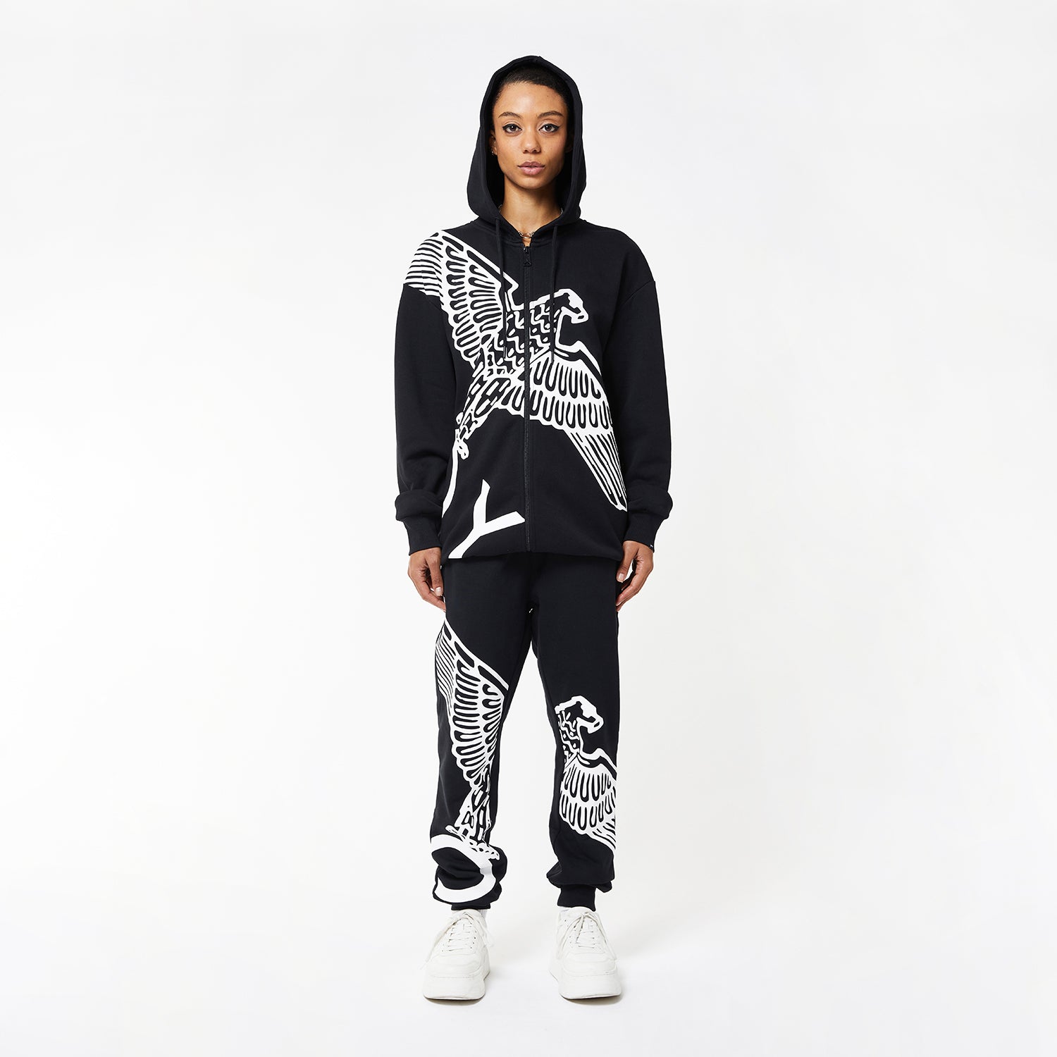 BOY WINGSPAN JOGGERS WOMENS - BLACK/WHITE