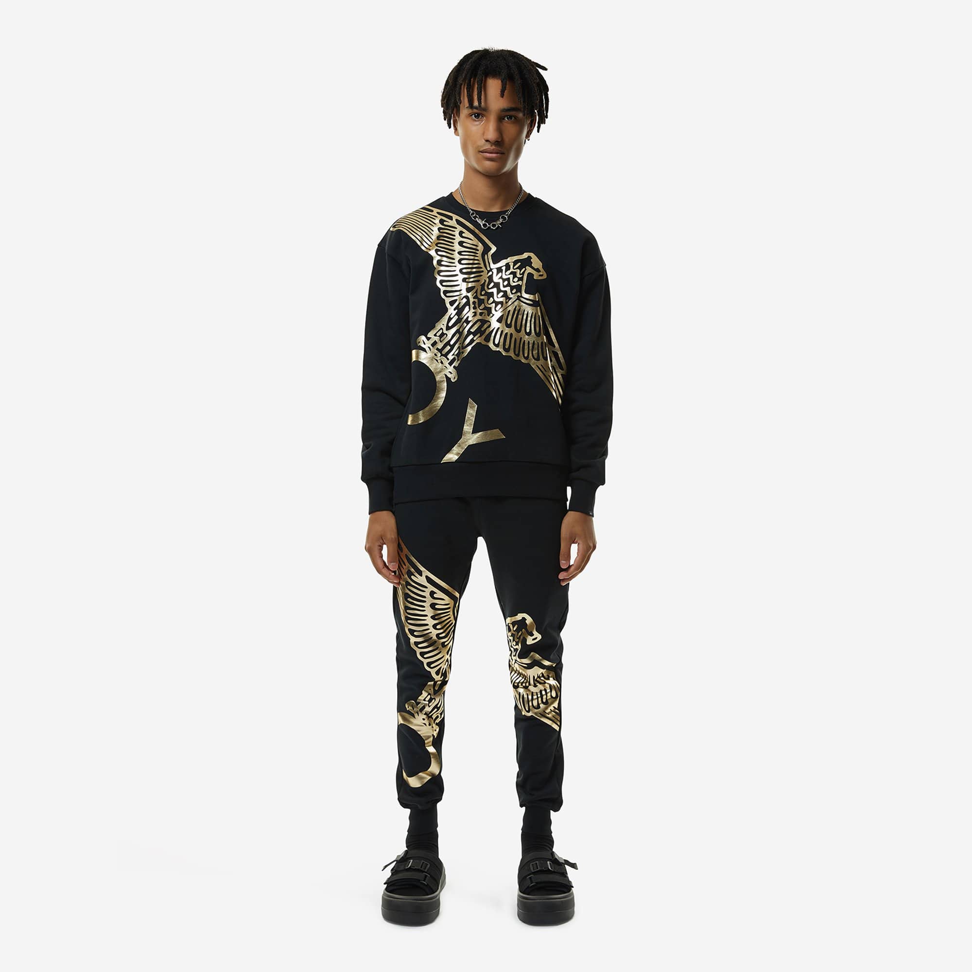BOY WINGSPAN SWEATSHIRT - BLACK/GOLD