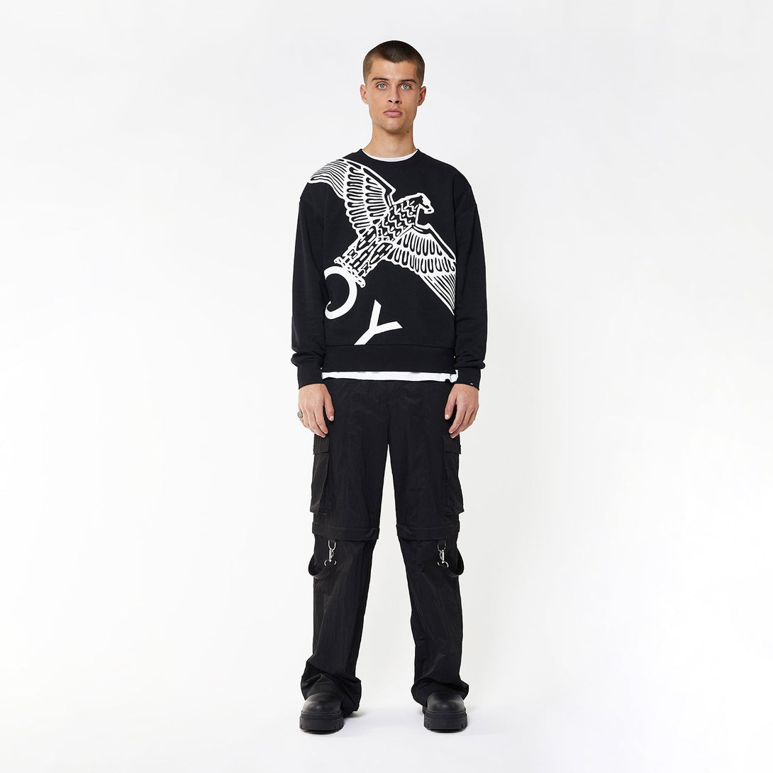 BOY WINGSPAN SWEATSHIRT - BLACK/WHITE