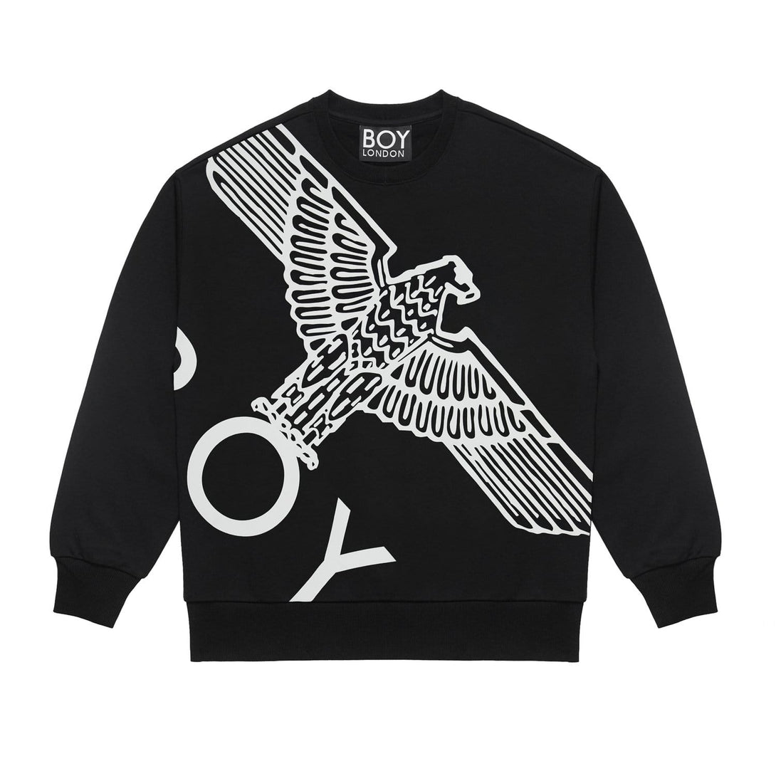 BOY WINGSPAN SWEATSHIRT WOMENS - BLACK/WHITE