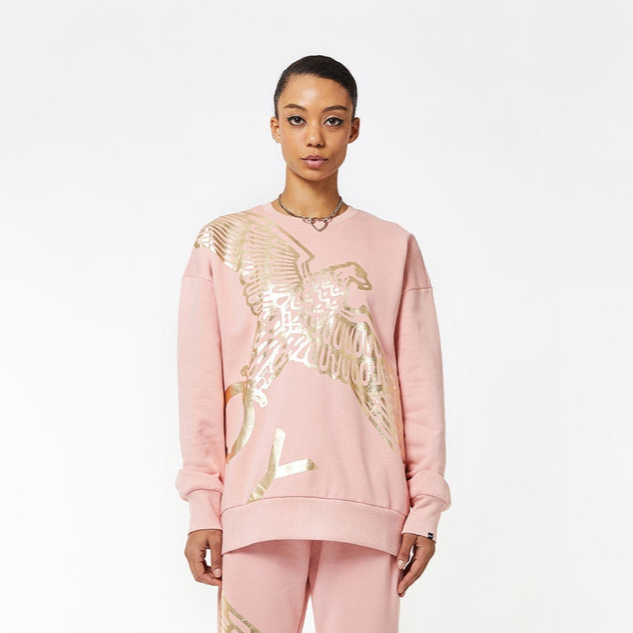 BOY WINGSPAN SWEATSHIRT - PINK/GOLD