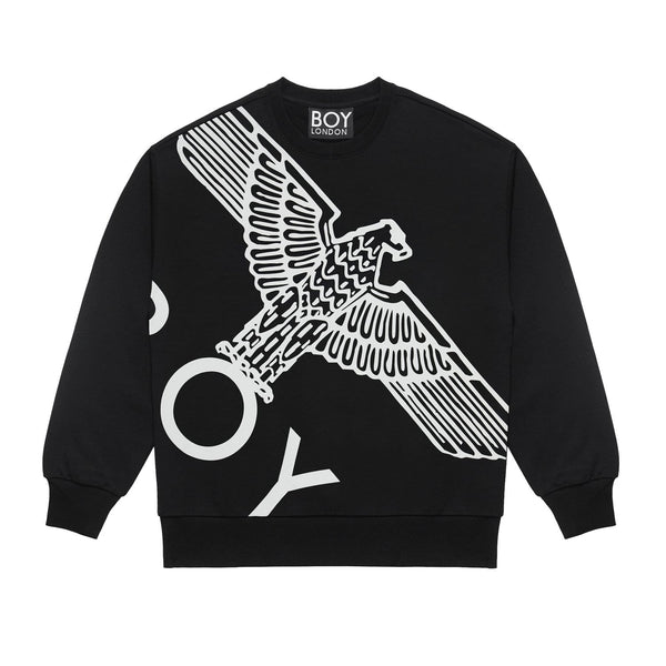 BOY WINGSPAN SWEATSHIRT WOMENS - BLACK/WHITE