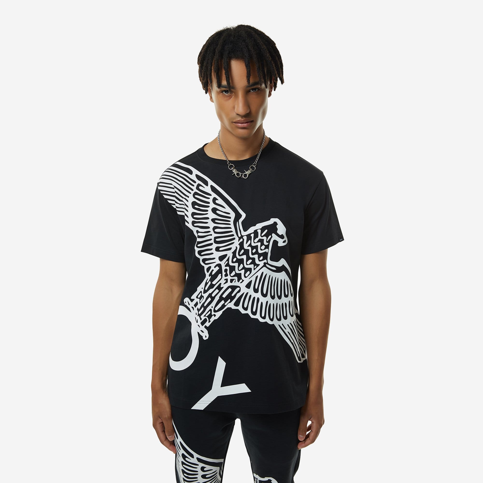 BOY WINGSPAN T-SHIRT - BLACK/WHITE