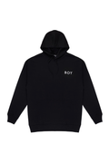 Black hoodie with 'BOY' logo on a white background