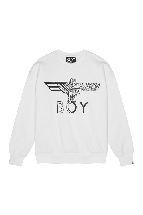 【希少】白 BOY LONDON BOY EAGLE CONCEALED SWEATSHIRT – BOY London