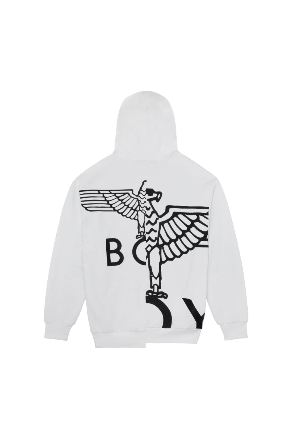 BOY London hoodie on white background 