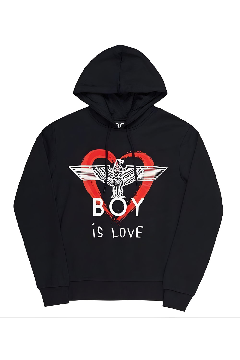 BOY IS LOVE HOODIE - BLACK