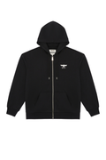 Black BOY London hoodie with a small logo on a white background