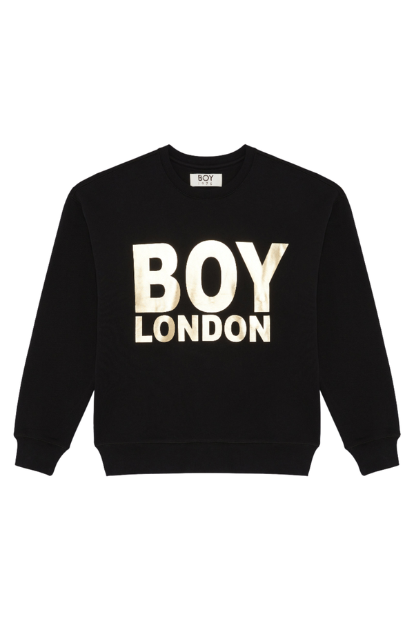 BOY London black sweater on white background