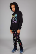 BOY QUADRUPLE KIDS HOODIE