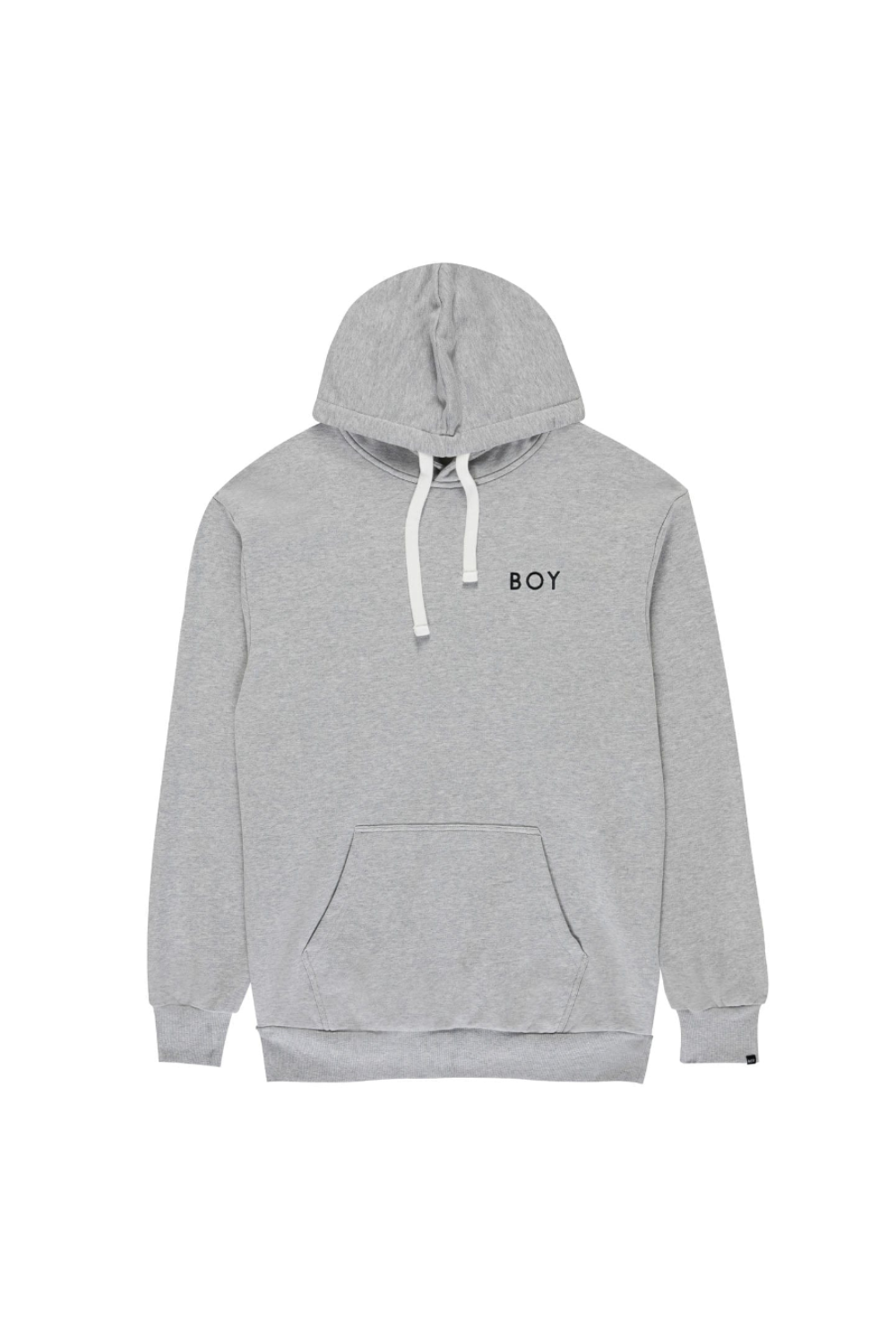 BOY London grey hoodie on white background 