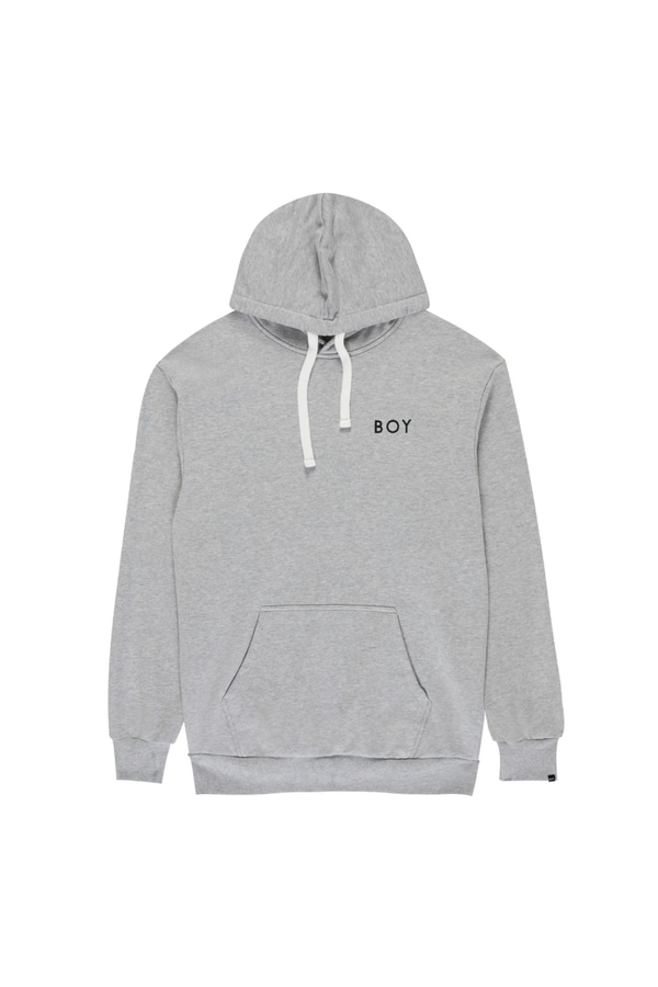 BOY London grey hoodie on white background 