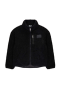 Black BOY London fleece jacket with a brand logo on a white background