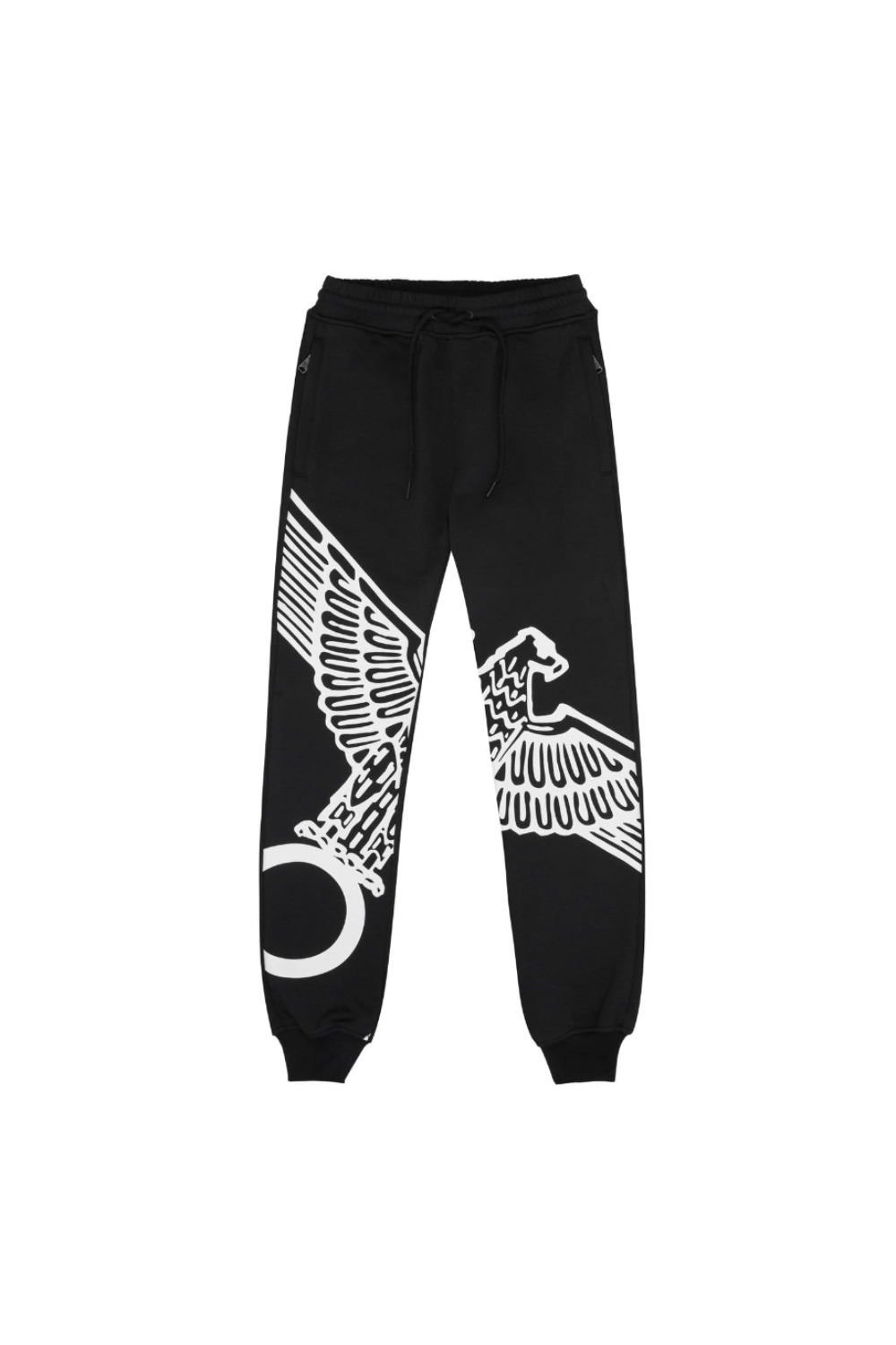 BOY WINGSPAN JOGGERS - BLACK/WHITE