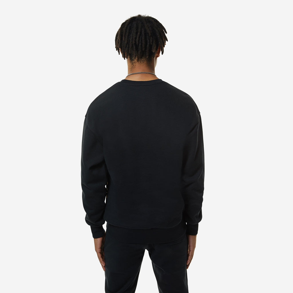 Black Boy London sweatshirt with gold eagle design and 'BOY' branding on a white background