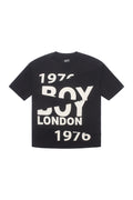 Black Boy London t-shirt with '1976 BOY LONDON 1976' text on a white background