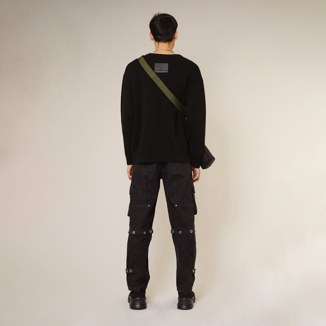 DOODLE BOY KNITTED JUMPER - BLACK