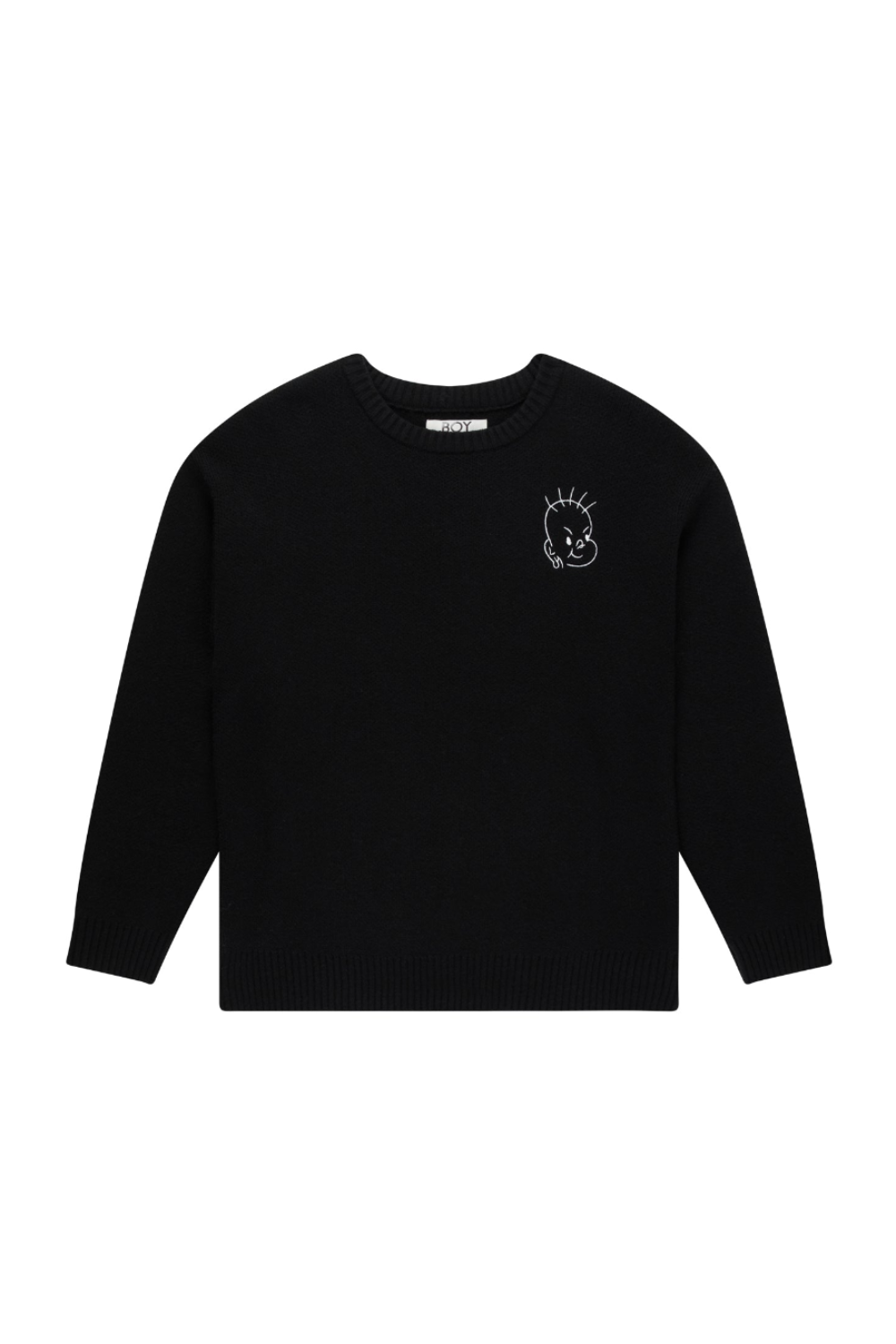 Black Boy London long-sleeve shirt with a small graphic on a white background