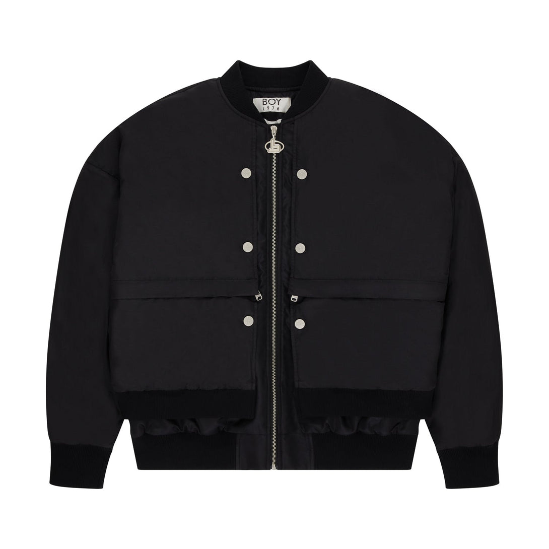 FUTURE BOY CORE MA1 BOMBER JACKET - BLACK