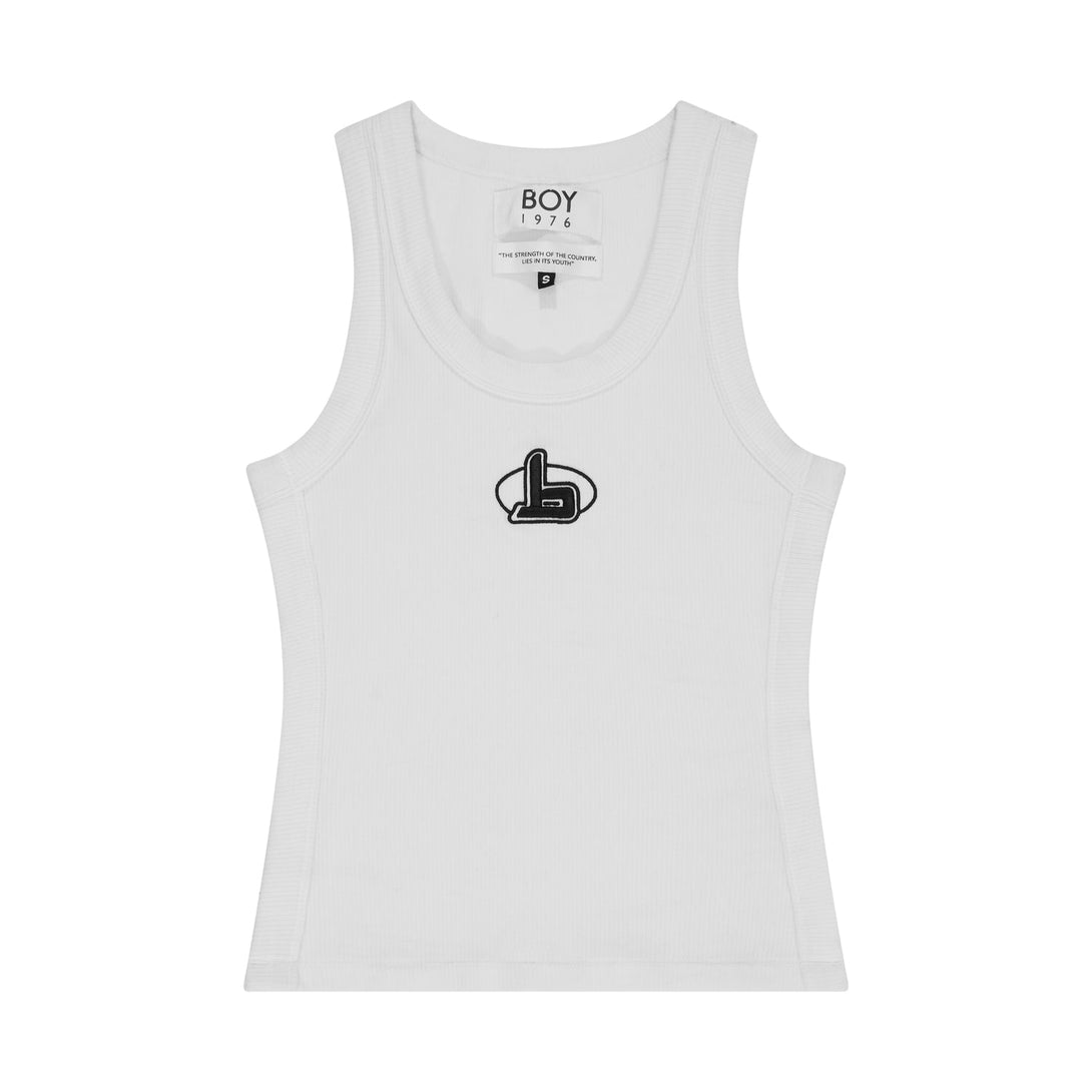 FUTURE BOY RACER BACK VEST - WHITE