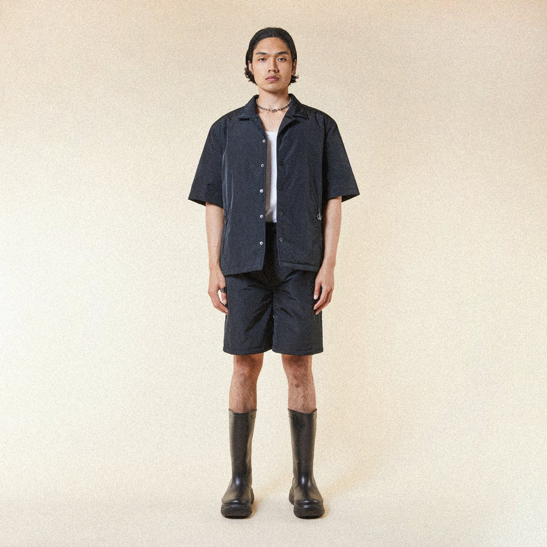 FUTURE BOY WADDED SHIRT - BLACK