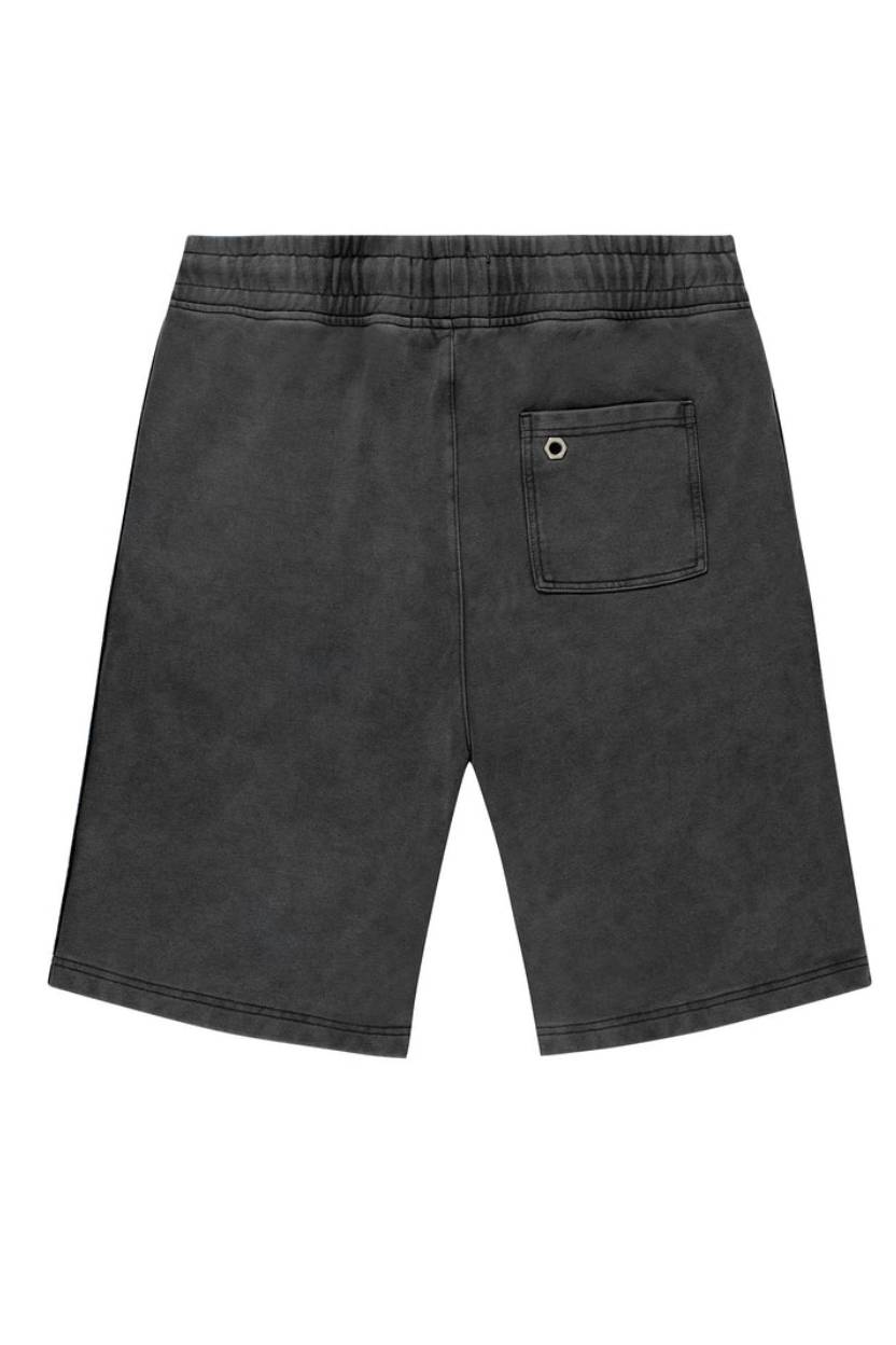 Black shorts with a pocket on a white background