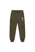 Khaki Boy London Joggers on white background