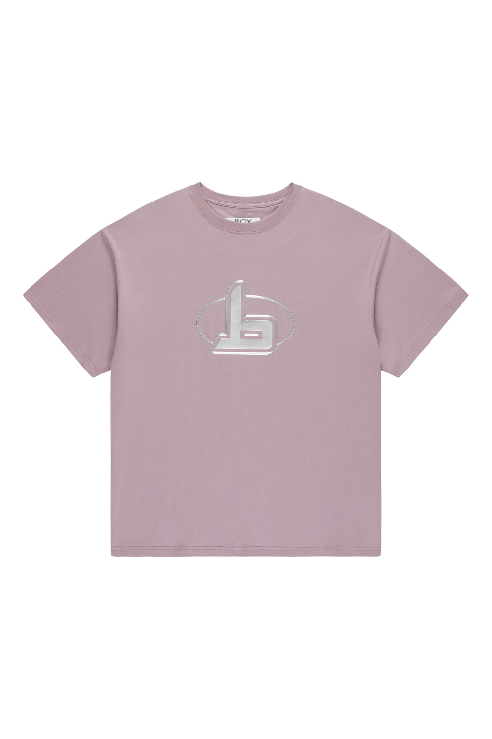 Pink BOY London t-shirt with a logo on a white background