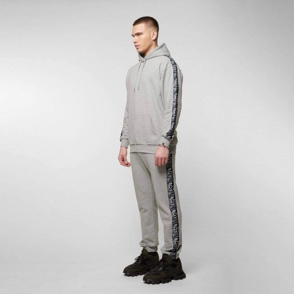BOY LONDON HAZE TAPE HOODIE - GREY
